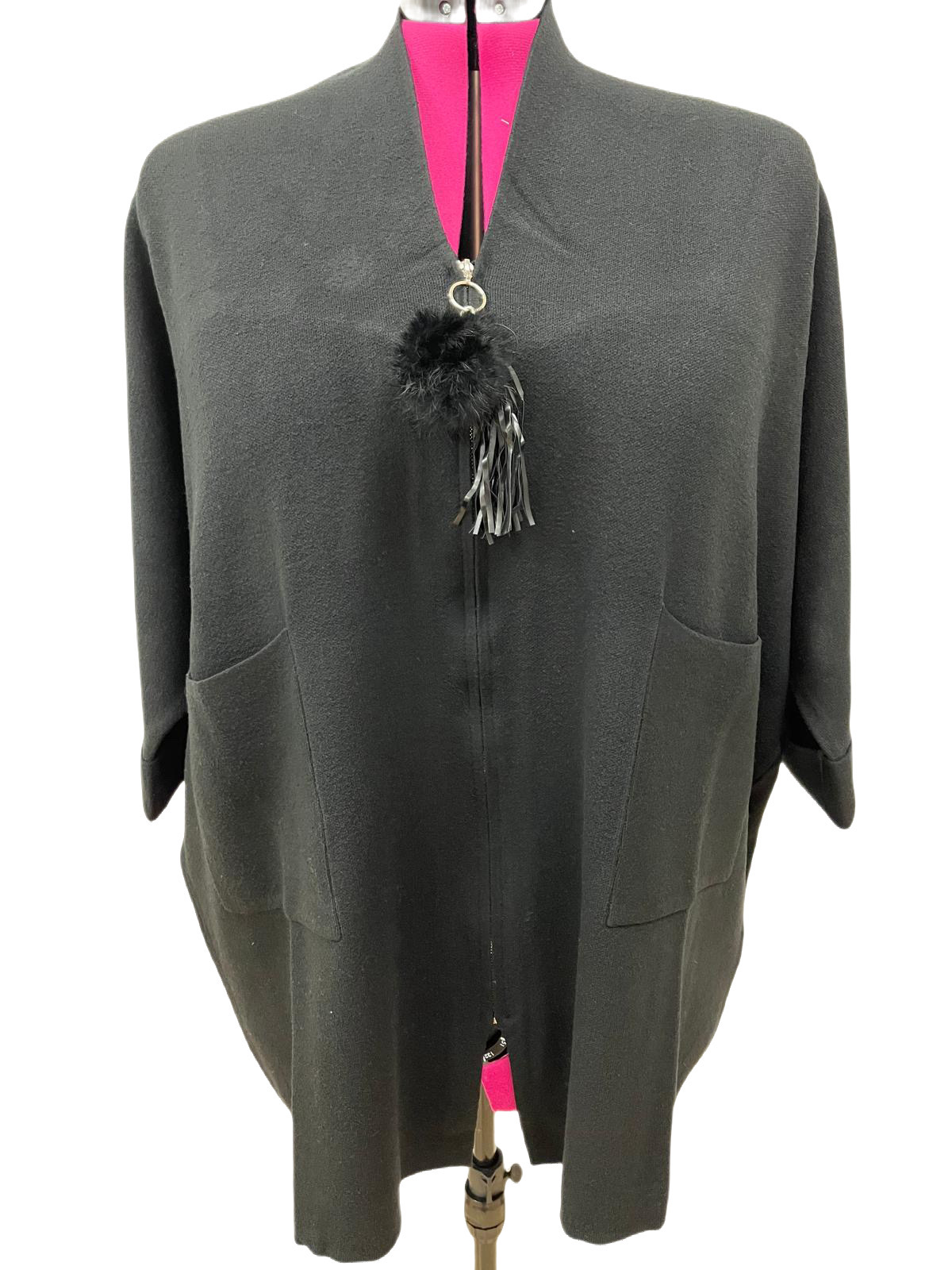 Strickjacke mit Reißverschluss