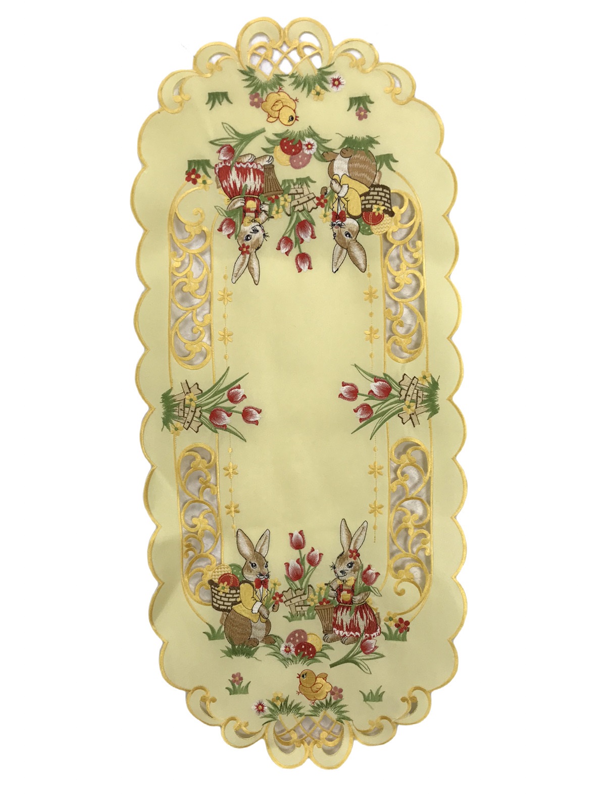 Tischdecke Ostermotiv Hasen