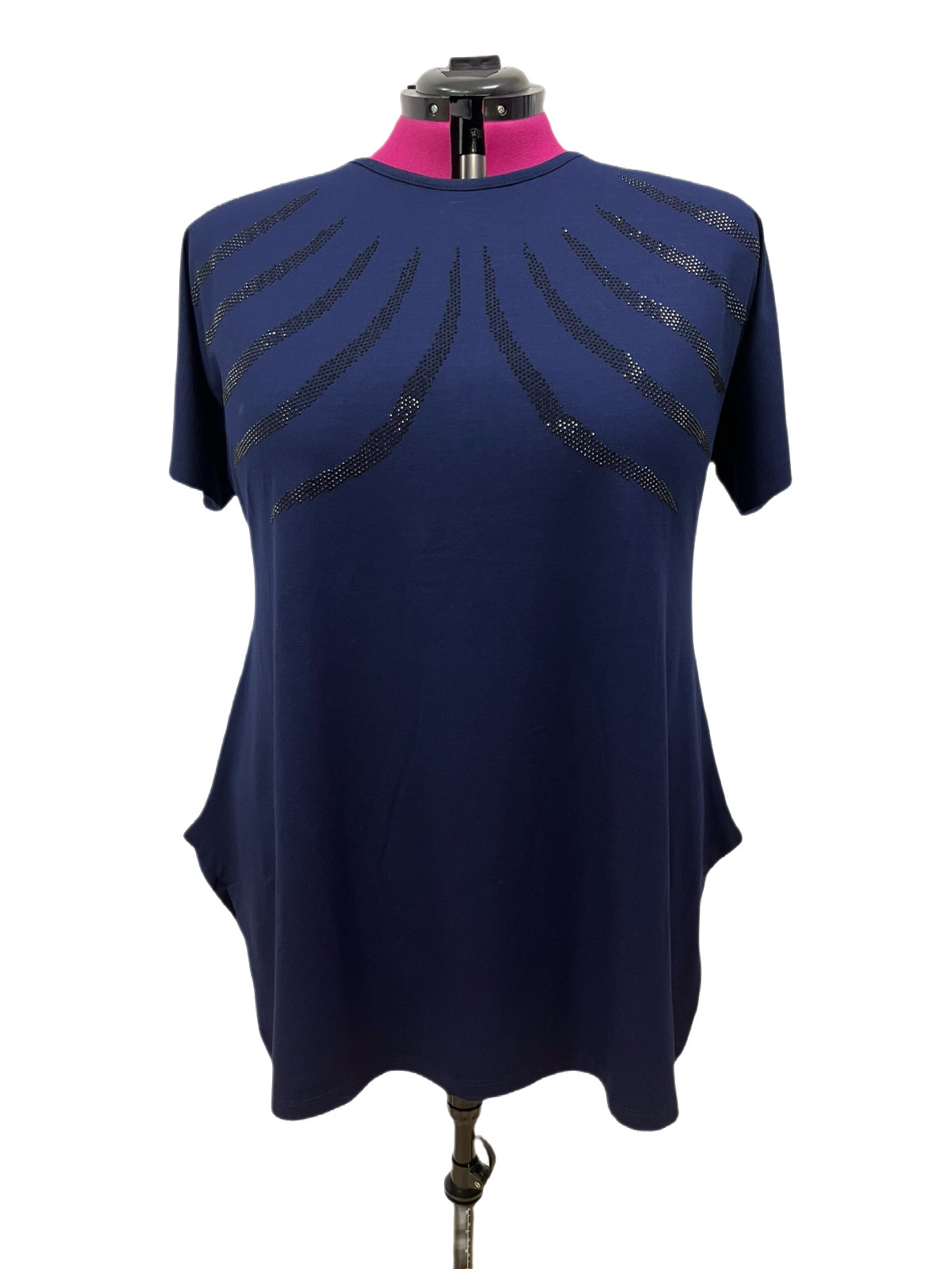 T-Shirt mit Glitzerapplikationen