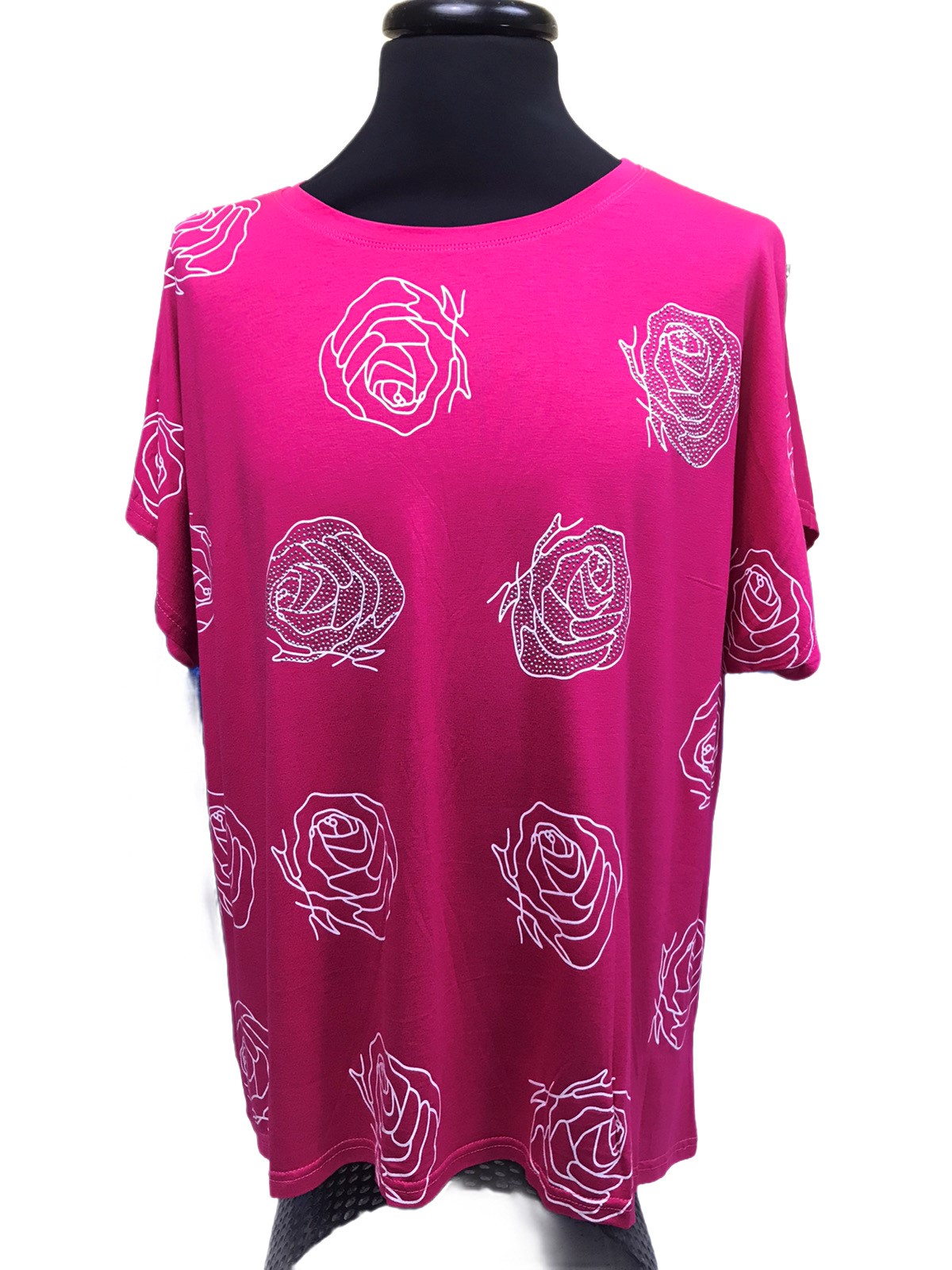 Shirt mit Rose pink